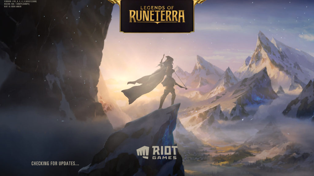 Загрузочный экран игры Legends of Runeterra